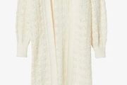 Women knitted long cardigan mango