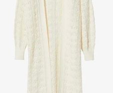 Women knitted long cardigan mango