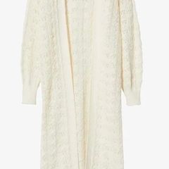 Women knitted long cardigan mango