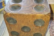 Vintage Very Large Solid, Natural Mango Wood Dice Postage Available or Collection