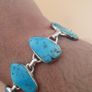 Authentic Arizona Turqouise Sterling 925 Silver Bracelet Image 8