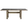 Garden Dining Table Brown 200x100x74 cm Glass and Poly Rattan Image 3