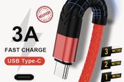 1/2/3 Meter USB-C Charging Lead For Samsung S9 S10+ S20+ Type C Charging Fast Charger Phone Cable Samsung