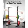 Power Cage Squat Rack, Multifunctional Power Rack Home Gym, Strength Training Workout Equipment with 4 Band Pegs, Adjustable J-Hooks & Safety Bars for Barbell Squat Bench Press Pull-Up Image 2