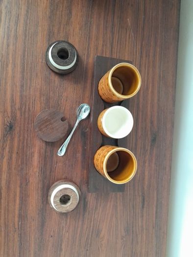 Mid Century Hornsea 'Saffron' Condiment Set