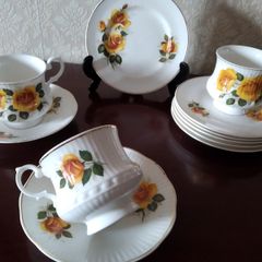 Mayfair Yellow Rose fine bone china tea set