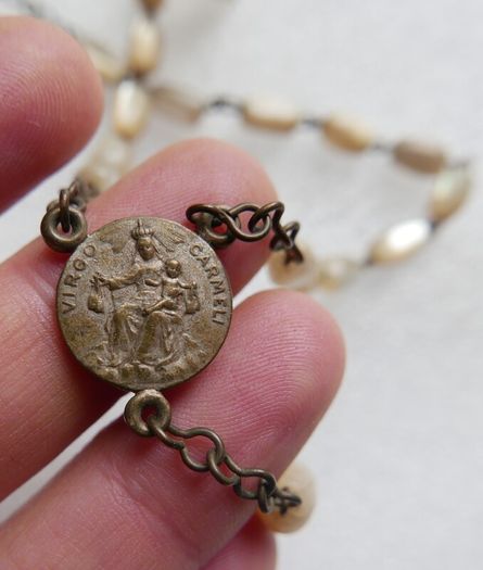 Vintage Mother of Pearl Rosary Beads