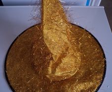 Kids - Gold Tinsel Witches Shimmering Hat