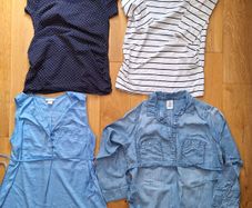 6 Maternity tops Size M