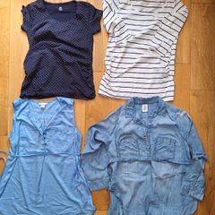 6 Maternity tops Size M