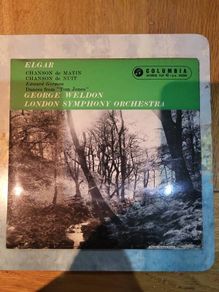 Elgar Chanson de Matin Chanson de Nuit George Weldon Columbia 7 inch EP