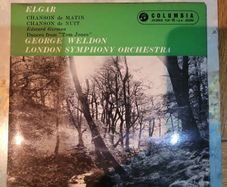 Elgar Chanson de Matin Chanson de Nuit George Weldon Columbia 7 inch EP