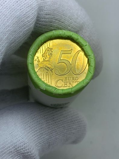 Estonia unknown date 50 cent bank roll sealed