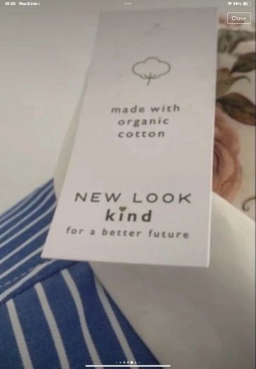 shirt bnwt new look blue & white striped shirt size 12 oversized rrp 39 euro