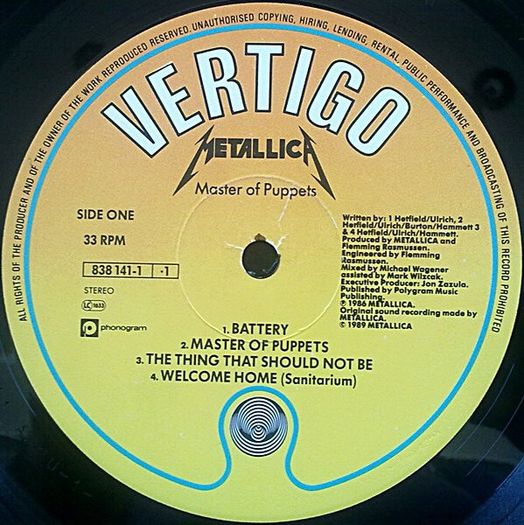 Metallica Master Of Puppets