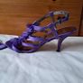 coast bridal heels Size 7 eu 41 purple leather In new condition Image 5