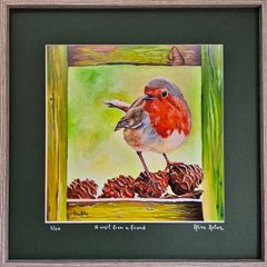 A visit from a friend | FineArt Print| Framed