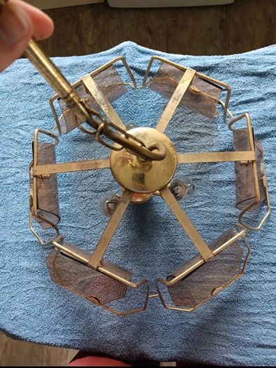 Very cool Vintage 1970s pendant chandelier 70 euro