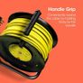 Outdoor Extension Lead, 40m, 4 Socket Extension Reel, Heavy Duty Extension Cable, Thermal Cut Out, Extension Lead for Garden Lawn Mower Office, 13A Fused UK Plug Image 3
