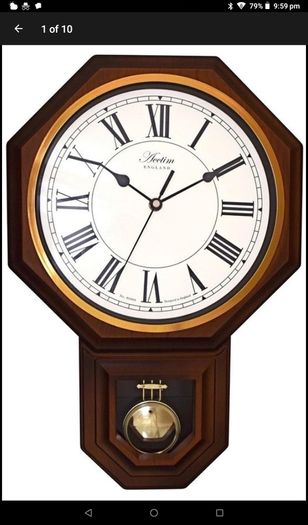 Clocks Acctim Pendelum Dark Pine Wall Mounted Clocks Brass Bezel Second Timer Movement WOODSTOCK All New Stock Boxed Fully Guaranteed
