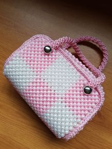 Handmade beads mini handbag