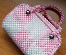 Handmade beads mini handbag