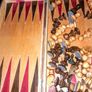 Large vintage wooden chess set Image 2