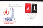 1968 Ireland International Human Rights Year Commemorative Stamps Illustrated First Day Cover (FDC) with Sligeach (Sligo) Steele cancel