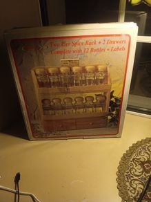 vintage spice rack
