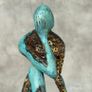 Man Deep In Thought (35cm) - Patinated Bronze Image 6