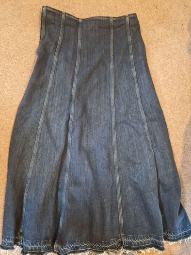 denim MSSIMMO DUTTI long skirt