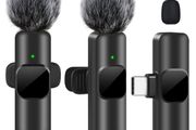 K60 Wireless Lavalier Microphone - Mini Clip-On Mic for iPhone, Type-C Android &amp; Laptop (USB-C) - 08311