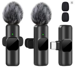 K60 Wireless Lavalier Microphone - Mini Clip-On Mic for iPhone, Type-C Android & Laptop (USB-C) - 08311