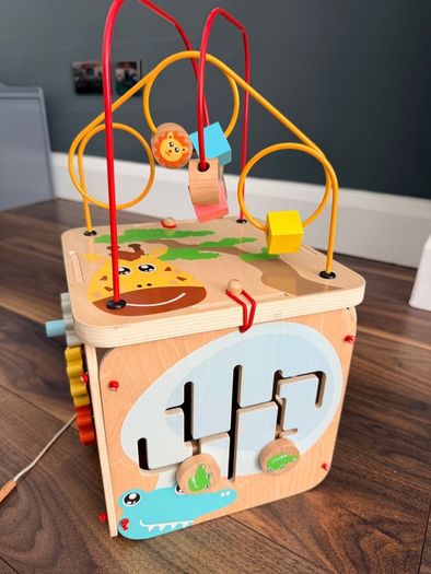 Wooden Activity Cube