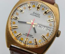 Vintage ARISTO Automatic PUW1464-One-Off Watchmaker Custom with Baltic Amber Dial