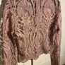 Folkster Lace Blouse / Crop Top | Dusky Rose / Mauve | Size S | BNWT Image 4
