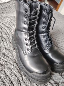 Black Chunky Boots  Size 7