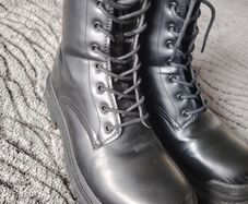 Black Chunky Boots  Size 7