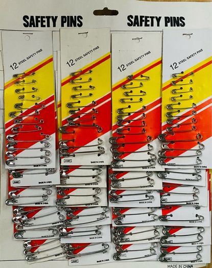 360 Packs Steel Safety Pins - Job Lot Clearance!