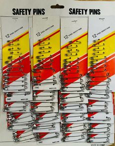 360 Packs Steel Safety Pins - Job Lot Clearance!