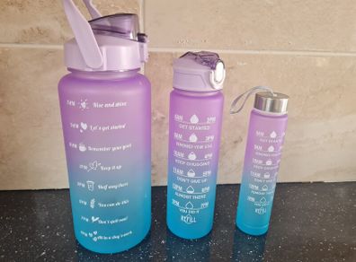 3 water bottles