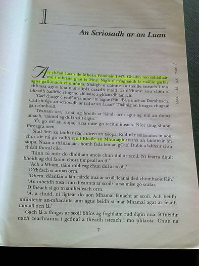 A Thig na tit orm Irish language Gaeilge