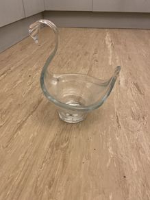 glass swan