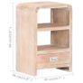 Bedside Table 40x30x60 cm Solid Acacia Wood Image 8