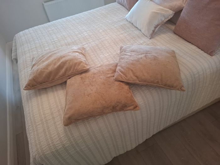 3 throw cushions