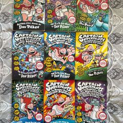 9 x Captain Underpants Books