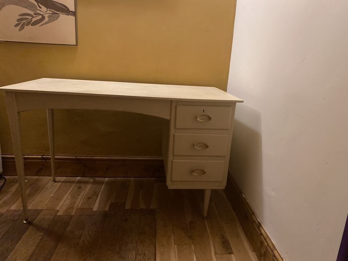Beautiful Midcentury white desk