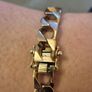 9 Carat Heavy Italian Rose Gold Curb bracelet Image 4