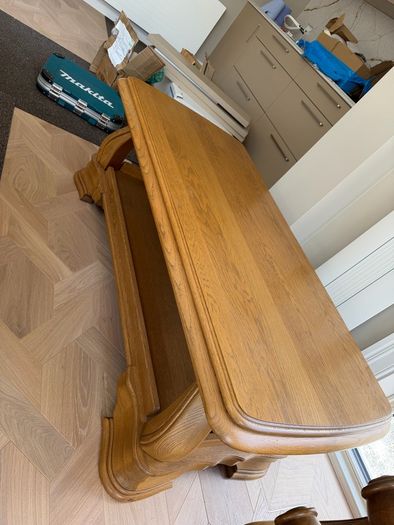 Hardwood Oak Sofa Seat + Coffee Table