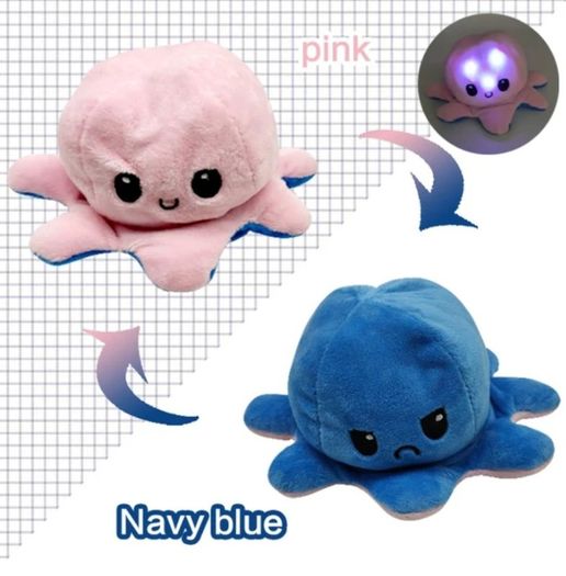Reversible Octopus with Lights 20 cm